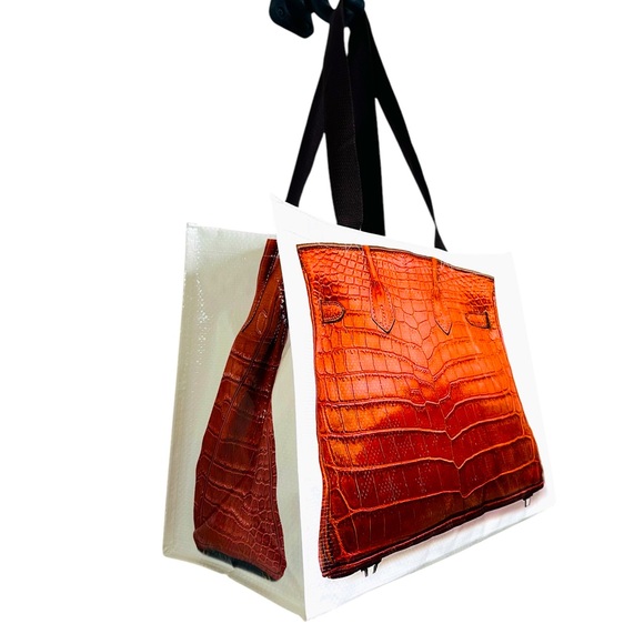 HERMES BIRKIN PRINT VINYL TOTE BAG - Picture 8 of 8